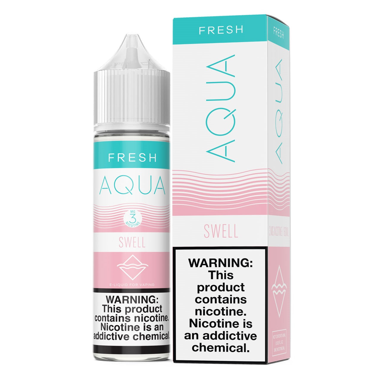 Aqua Series E-Liquid 60mL (Freebase) | Swell with Packaging