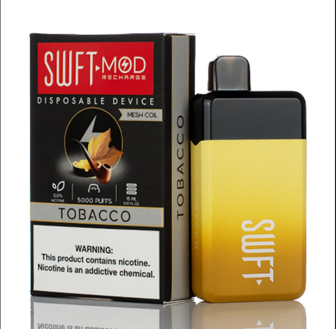 SWFT Mod Disposable 5000 Puffs 15mL 50mg | MOQ 10 | Tobacco  with Packaging