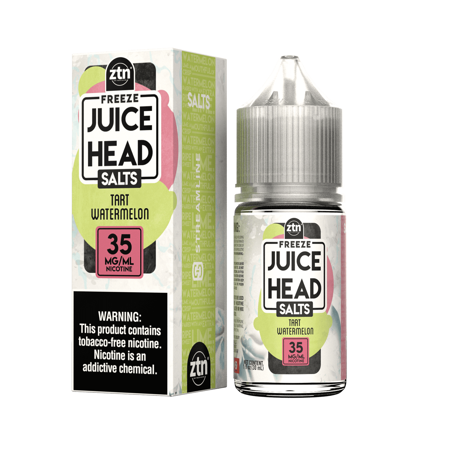 Juice Head Salt Series E-Liquid 30mL (Salt Nic)| Tart Watermelon Freeze with packaging