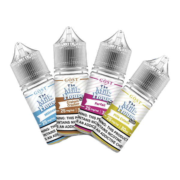 The Milk House Salt Series E-Liquid 30mL (Salt Nic) | 25mg Group Photo