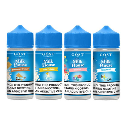 The Milk House Series E-Liquid 100mL (Freebase) Group Photo