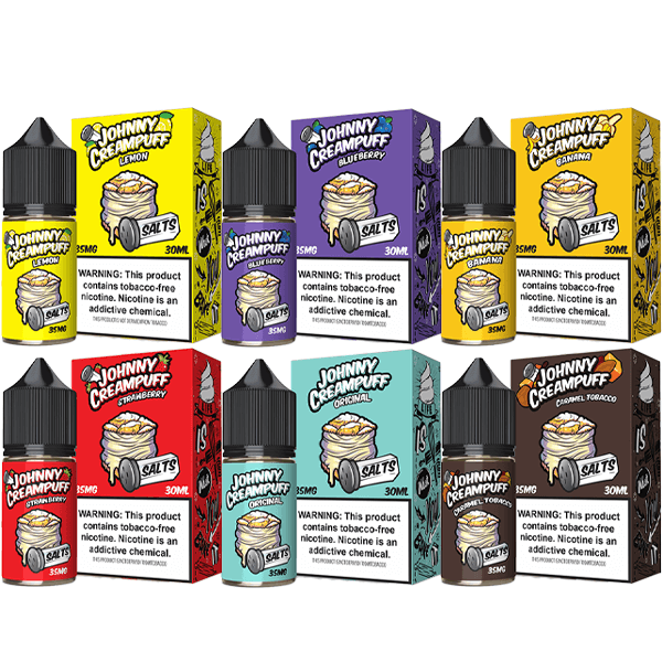 Tinted Brew Johnny Creampuff TFN Salt Series E-Liquid 30mL |  Group Photo