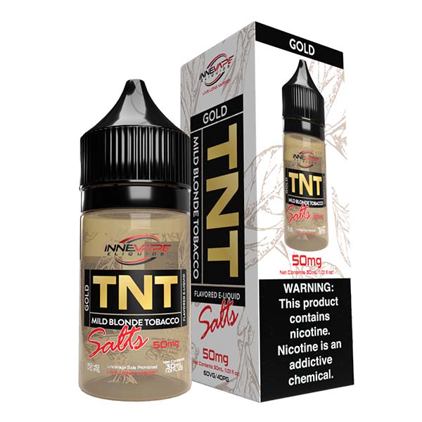 Innevape TNT Salt Series E-Liquid 30mL (Salt Nic) | Tnt  Gold with packaging