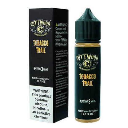 Cuttwood Series E-Liquid 60mL Tobacco Trail with packaging