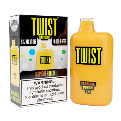 Twist Disposable 6000 Puffs 15mL 50mg | MOQ 10 Tropical Punch