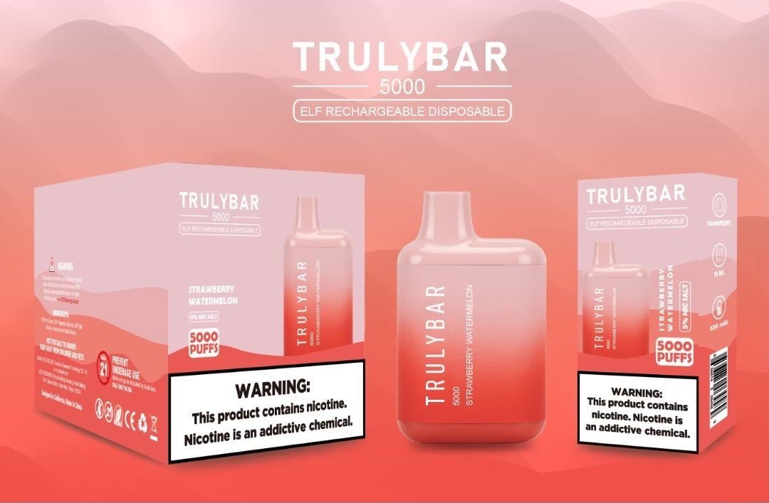 Truly Bar (Elf Edition) Disposable 5000 Puffs 13mL 50mg | MOQ 10 | Strawberry Watermelon with Packaging