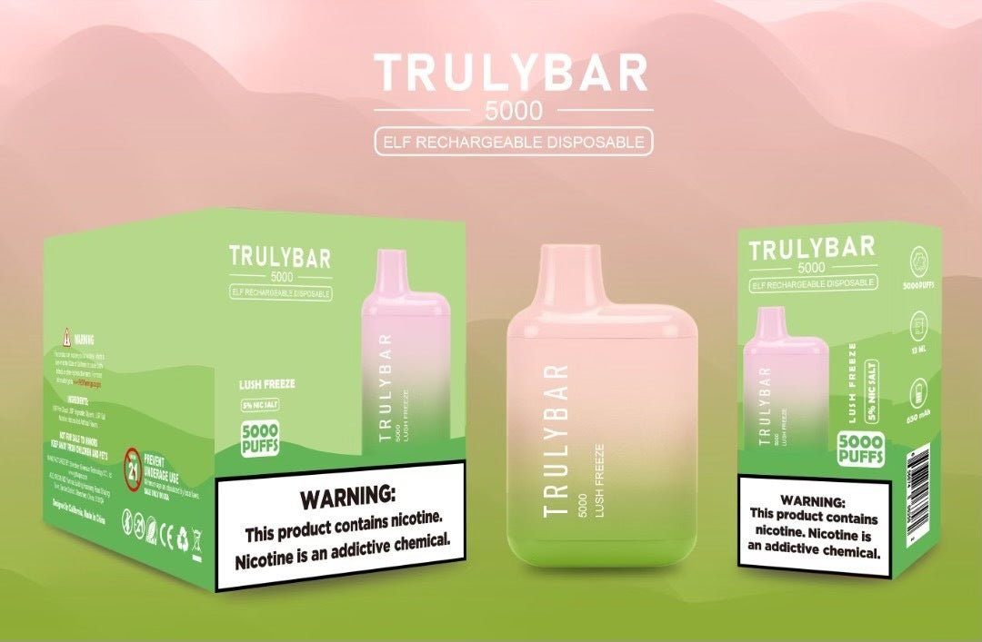 Truly Bar (Elf Edition) Disposable 5000 Puffs 13mL 50mg | MOQ 10 | Lush Freeze with Packaging