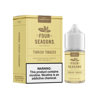 Four Seasons E-Liquid 30mL (Freebase) | Turkish Tobacco with packaging