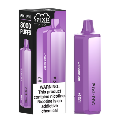 Pixi Pro Disposable 8000 Puffs 14mL 60mg | MOQ 10pc Ube Coconut