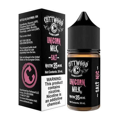 Cuttwood E-Liquid 30mL (Salt Nic) | Unicorn Milk with packaging