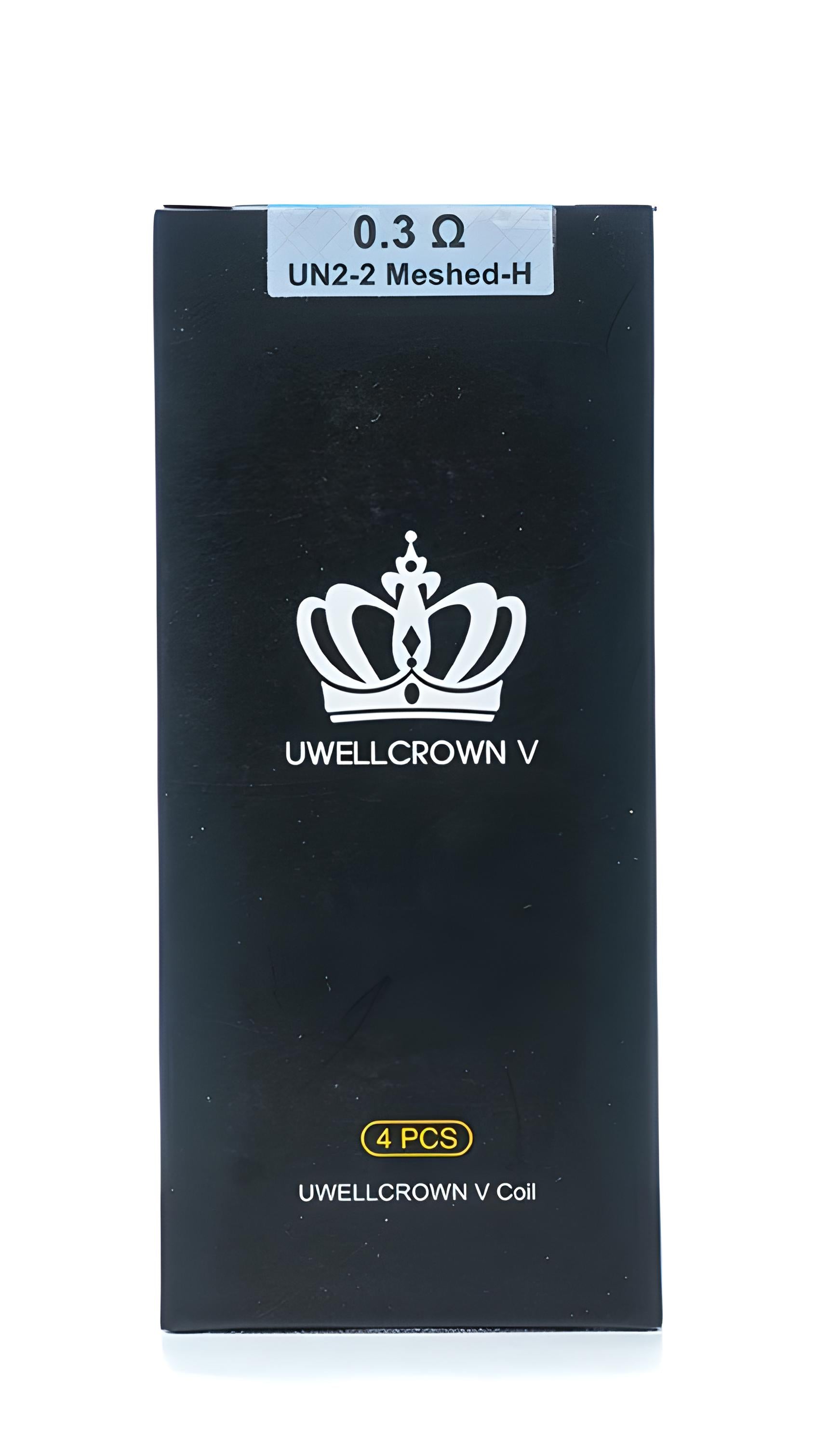 Uwell Crown V Coil (4-Pack) | UN2-2 Meshed Coil 0.3ohm with Packaging