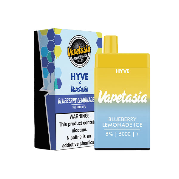 Vapetasia Hyve Mesh Disposable 5000 Puffs 12mL 50mg | MOQ 5 | Blueberry Lemonade Ice with Packaging