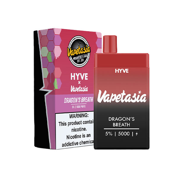 Vapetasia Hyve Mesh Disposable 5000 Puffs 12mL 50mg | MOQ 5 | Dragon's Breath with Packaging