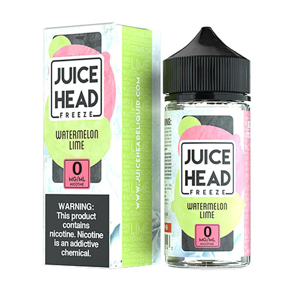 Juice Head Series E-Liquid | 100mL (Freebase) Watermelon Lime Freeze with Packaging