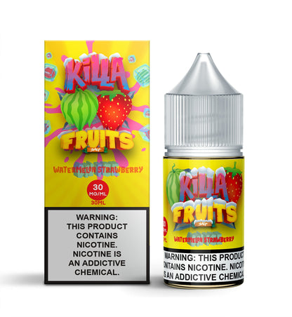 Killa Fruits Salt Series E-Liquid 30mL (Salt Nic) | Watermelon Strawberry on Ice with packaging