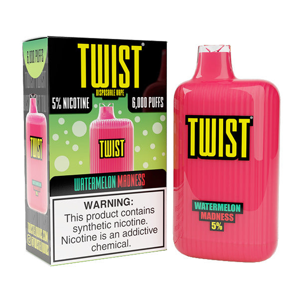 Twist Disposable 6000 Puffs 15mL 50mg | MOQ 10 Watermelon Madness