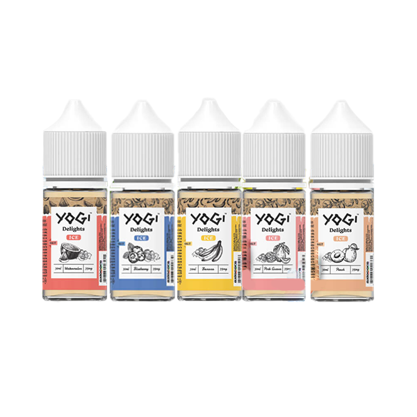 Yogi Delights TFN Salt Series E-Liquid 30mL Group Photo